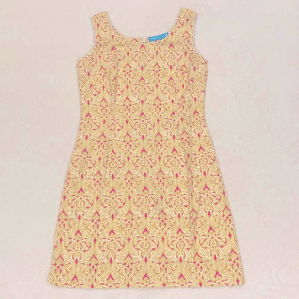 Women’s Sleeveless Patterned Mini Dress sz 4 - Needham Lane